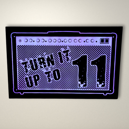 Amp Turn it up to 11 LED Light Box