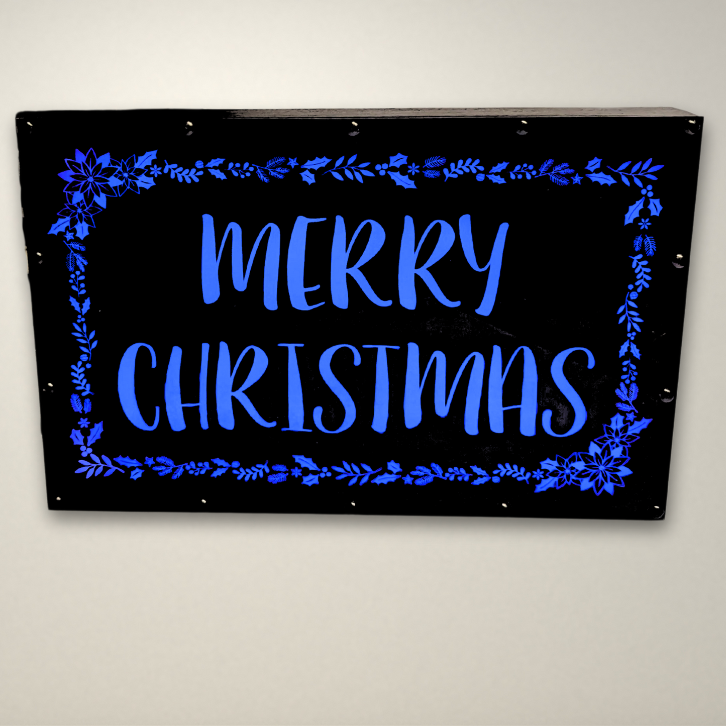 Merry Christmas Wreath LED Lightbox