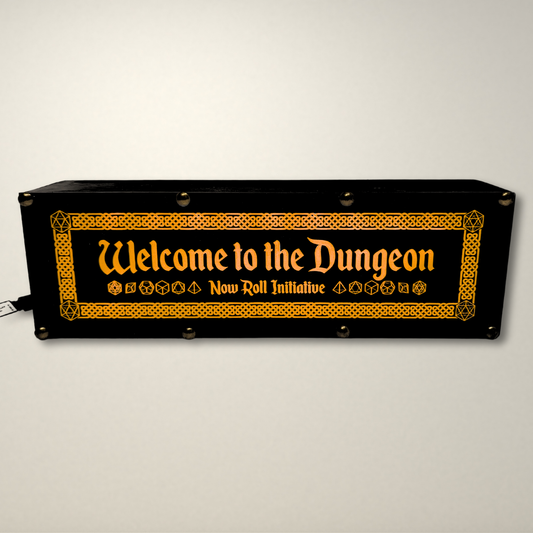 Welcome to the Dungeon Dungeons and Dragons inspired LED Lightbox