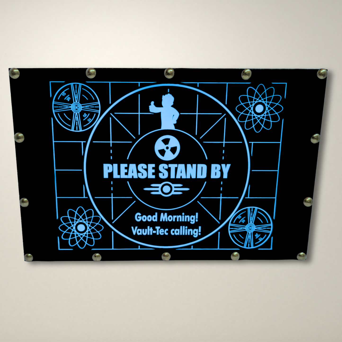 Please Stand By Fallout Inspired LED Lightbox Medium