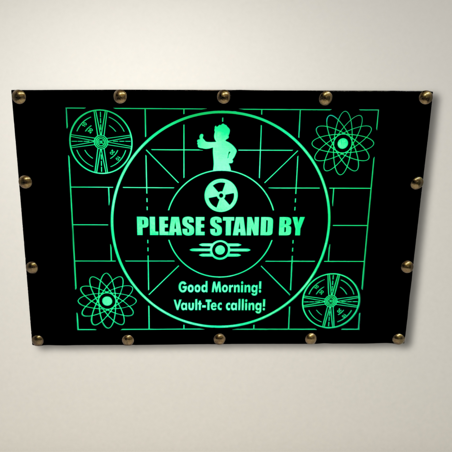 Please Stand By Fallout Inspired LED Lightbox Medium