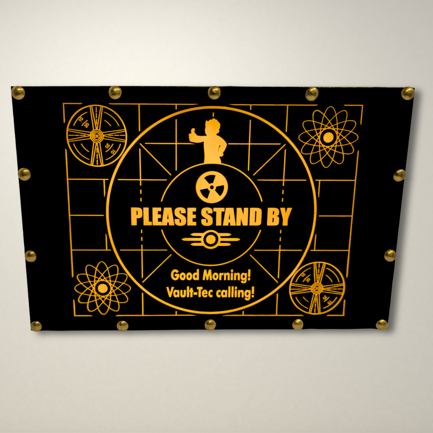 Please Stand By Fallout Inspired LED Lightbox Medium