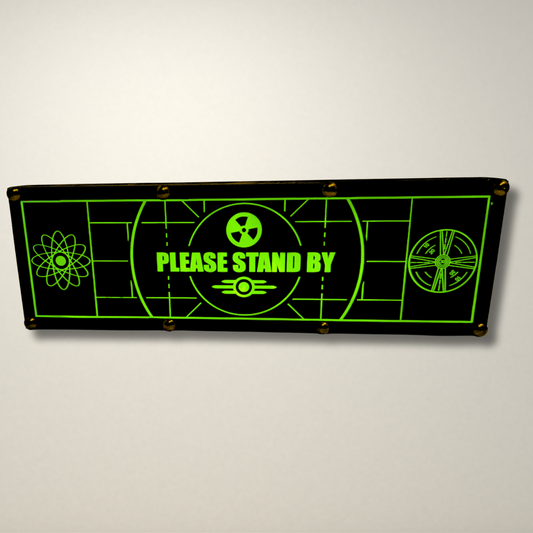Please Stand By Fallout Inspired LED Lightbox Small