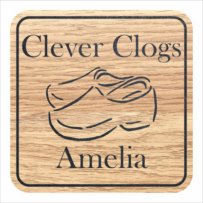 Cute Clever Clogs coaster