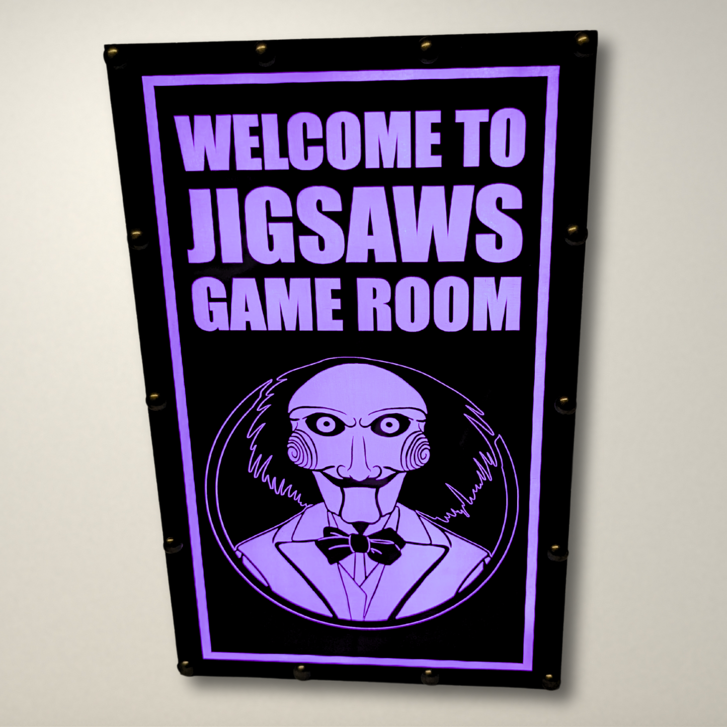 Welcome to Jigsaw's Game Room LED Lightbox
