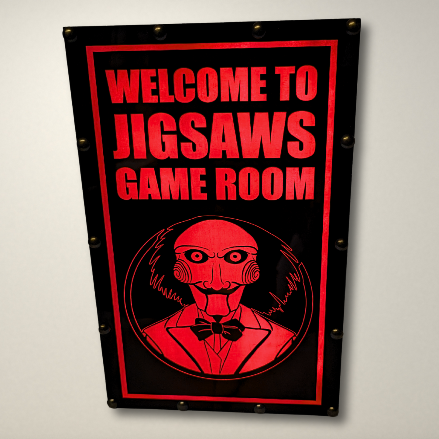 Welcome to Jigsaw's Game Room LED Lightbox