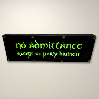 Lord of the Rings No admittance inspired LED Lightbox