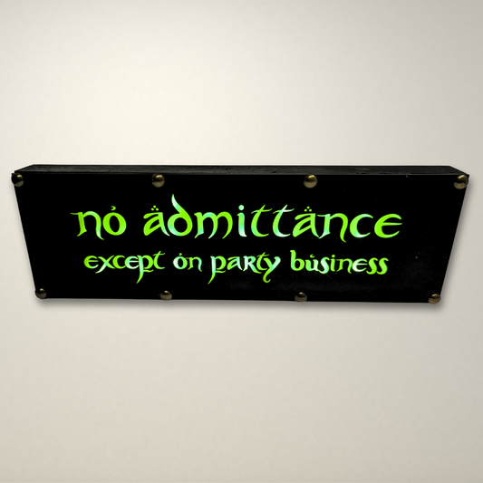 Lord of the Rings No admittance inspired LED Lightbox