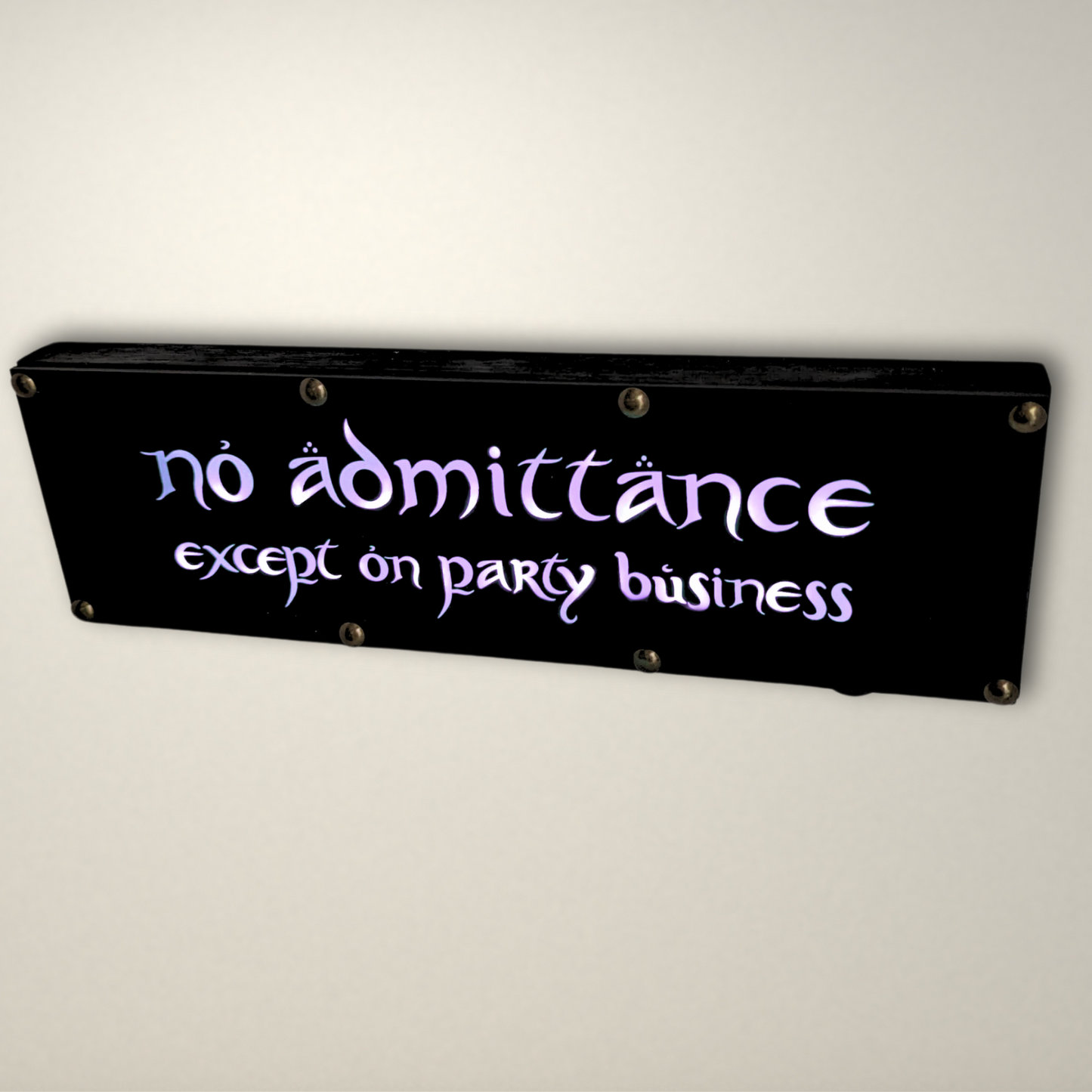 Lord of the Rings No admittance inspired LED Lightbox