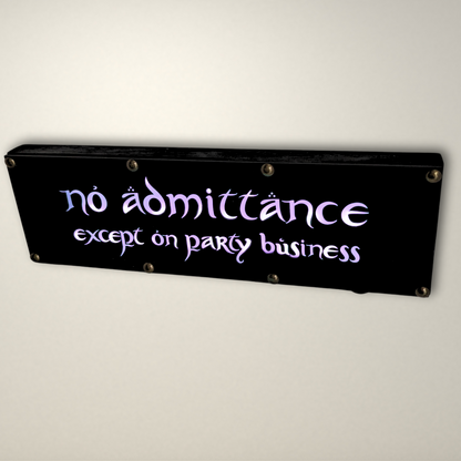Lord of the Rings No admittance inspired LED Lightbox