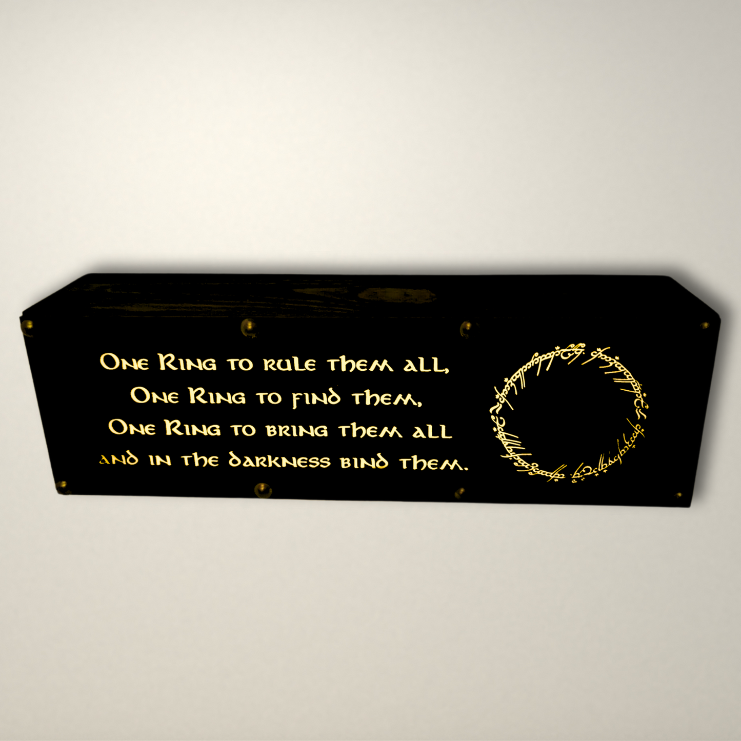 Lord of the Rings ring quote Hobbit Meals LED Lightbox