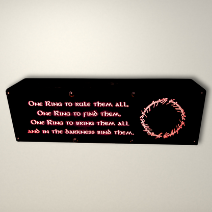 Lord of the Rings ring quote Hobbit Meals LED Lightbox