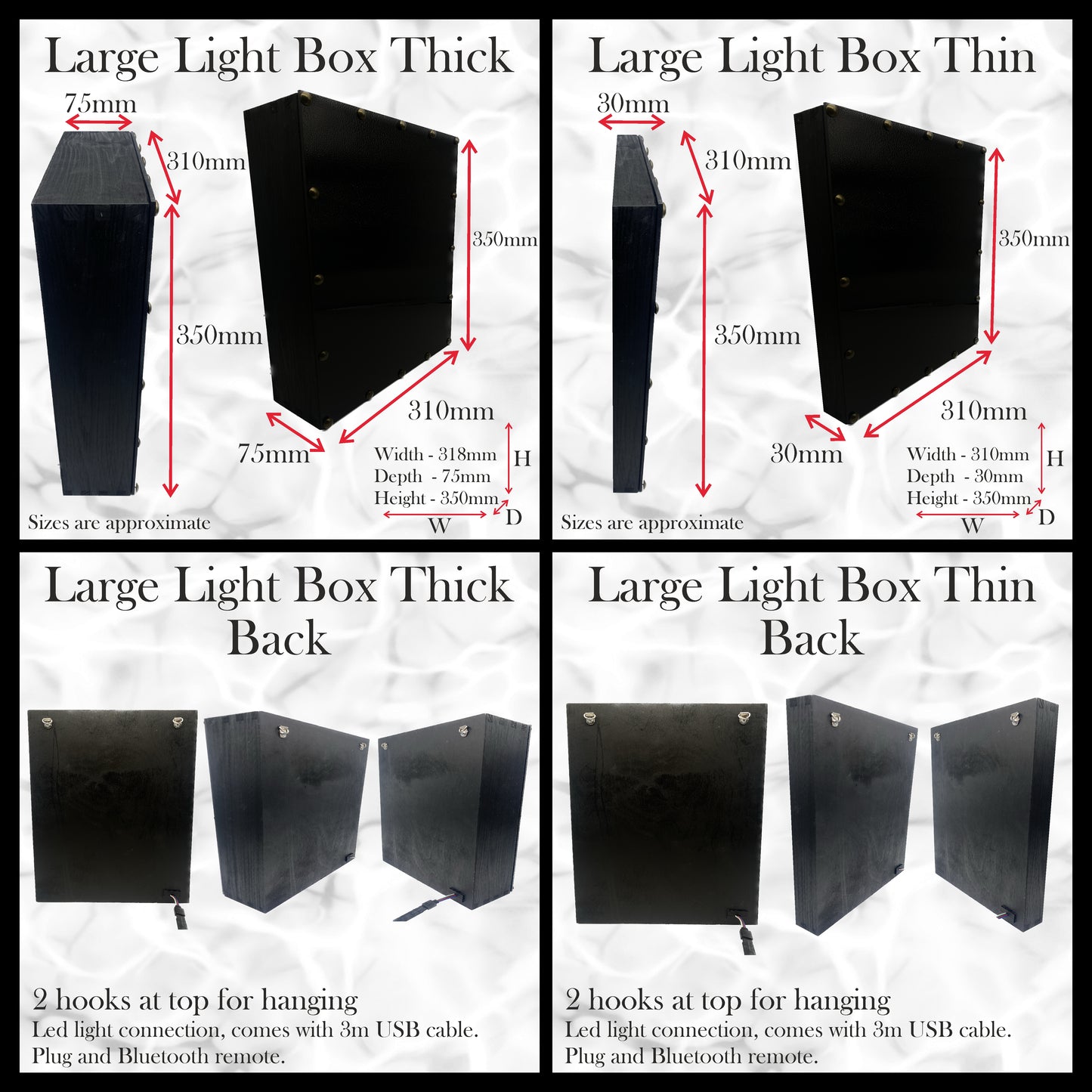 Don't Open Dead Inside LED Lightbox