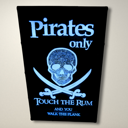 Pirate LED Lightbox (Swear words Skull)
