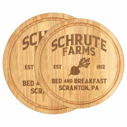 The Office Schrute Farms inspired pizza/bread board