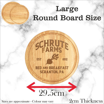 The Office Schrute Farms inspired pizza/bread board