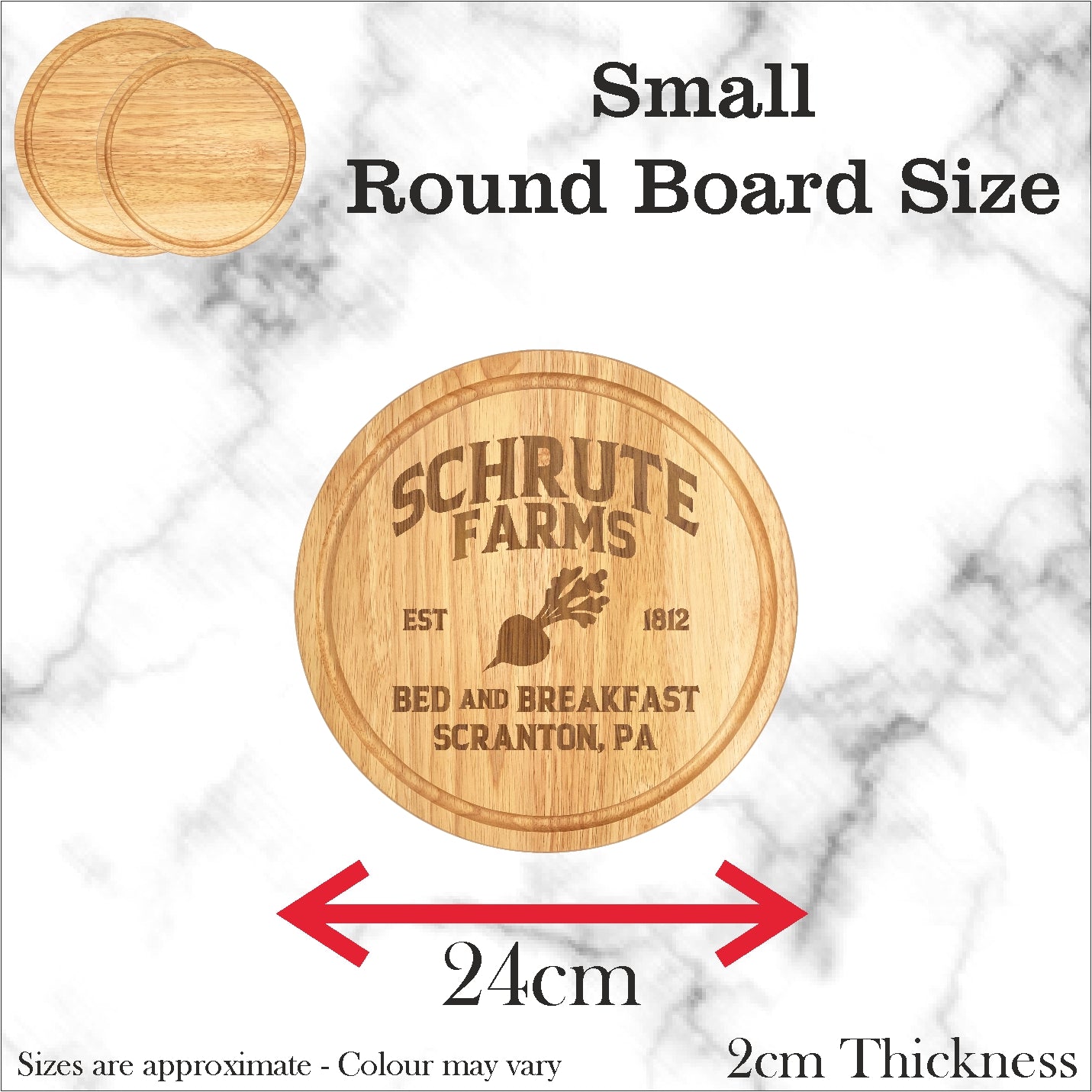 The Office Schrute Farms inspired pizza/bread board