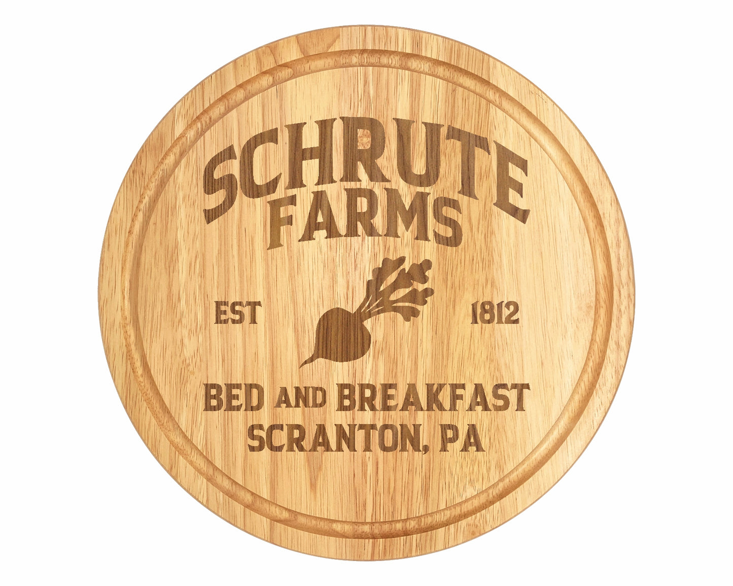 The Office Schrute Farms inspired pizza/bread board