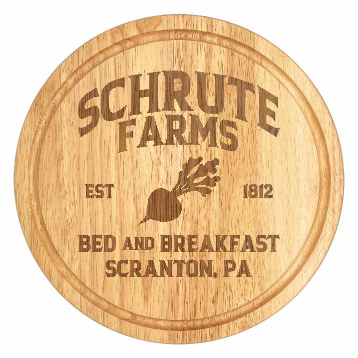 The Office Schrute Farms inspired pizza/bread board