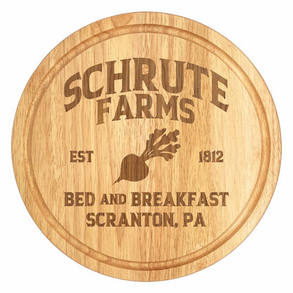 The Office Schrute Farms inspired pizza/bread board