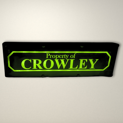 Supernatural Crowley Street Sign LED Lightbox