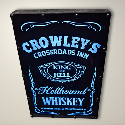 Supernatural Crowley Whiskey LED Lightbox