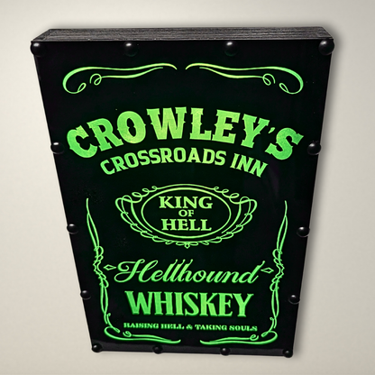Supernatural Crowley Whiskey LED Lightbox