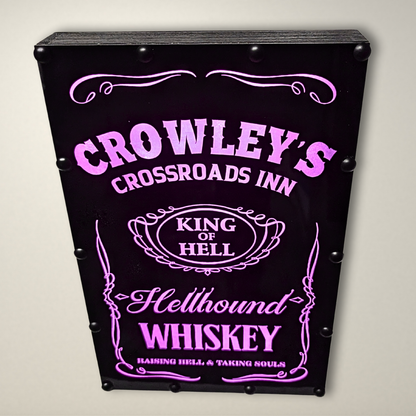 Supernatural Crowley Whiskey LED Lightbox