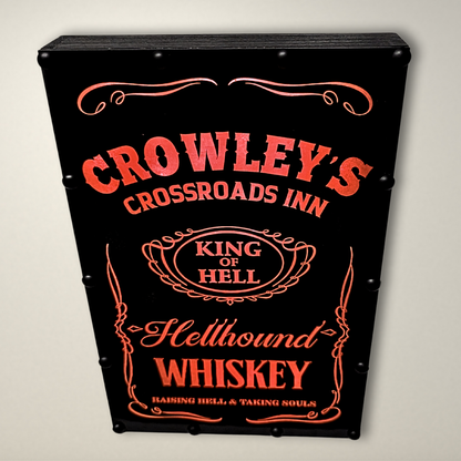 Supernatural Crowley Whiskey LED Lightbox