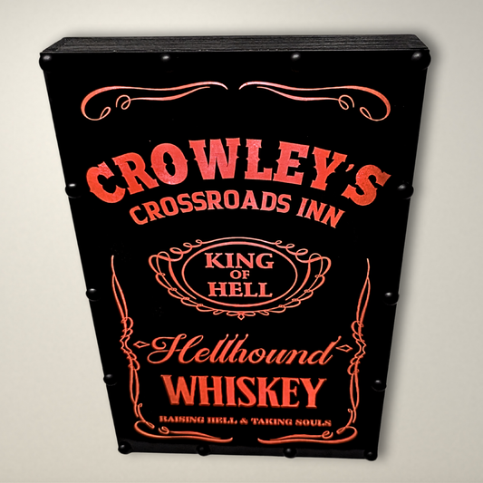 Supernatural Crowley Whiskey LED Lightbox