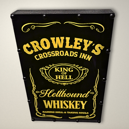 Supernatural Crowley Whiskey LED Lightbox