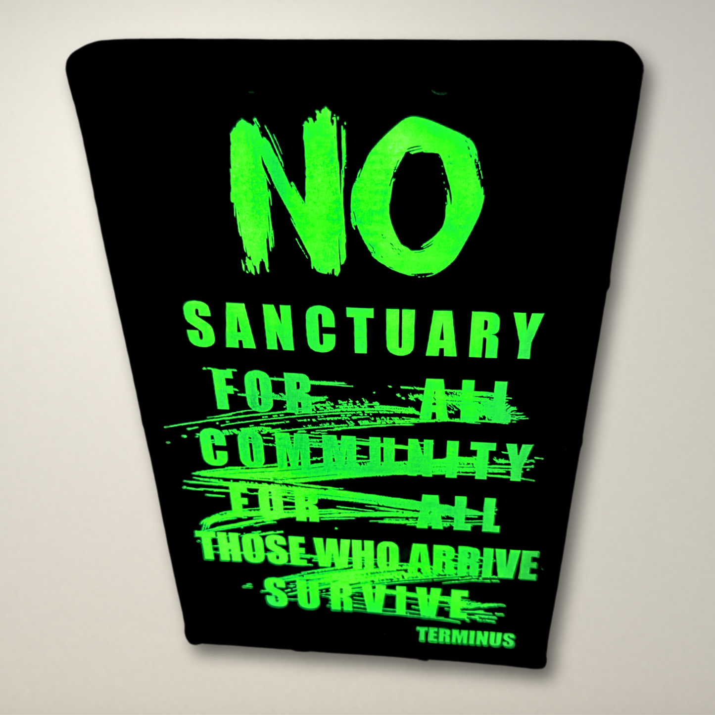 Terminus No Sanctuary LED Lightbox