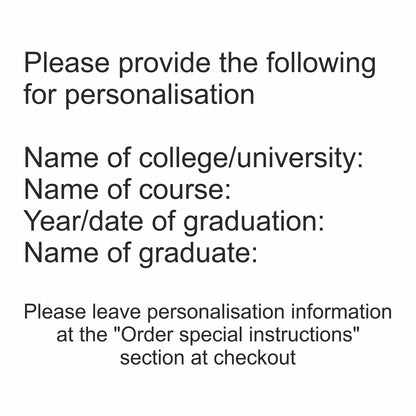 Personalised Graduation Congratulations Certificate Acrylic Plaque