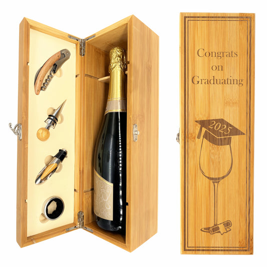 Graduation Wine Accessory Box Congrats